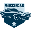 Muscle Car Badge Retro Shield