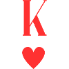 K Heart Monogram Graphic