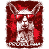 Cool llama alpaca with sunglasses