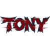 Tony Serrated Neon Logo