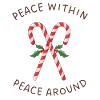 Candy Canes Mistletoe – Peace Within Around