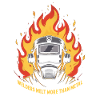 Flame Helmet: Burning Metal Art