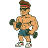 Bodybuilder Comic