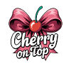 Cherry On Top Bow Illustration