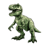 Vert Rétro Dino T Rex