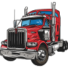 Red Truck Illustration