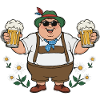 Bavarian Beer Friend Munich Mugs Lederhosen