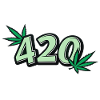 420 Cannabis Leaf Graphic | Stoner Vibes
