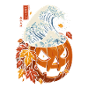 Halloween Automne - Pumpkin Vague Kanagawa