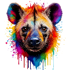 Rainbow Dog Portrait