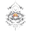 Lotus Metallic Mandala
