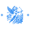 Blue Flower Cupid