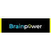 Brainpower Glühbirne Typografie