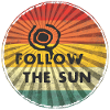 Follow the Sun Retro Sticker
