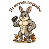 Muscle bunny: No carrots, no play