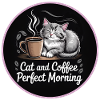 Cat Coffee Morning Magic