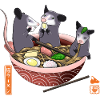 Opossum Eating Ramen Funny Tee