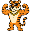 Tiger Sunglasses Bodybuilder