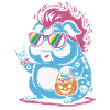 Punk Hamster Cochon d’Inde Halloween