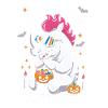 Ghoul Rhino Halloween Graphic