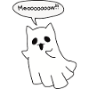 Spooky Ghost Cat - Halloween Meow