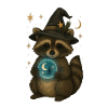 Mystical Christmas Raccoon