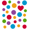 Spotty Dots Heart T-Shirt – Bunt gefleckte Liebe
