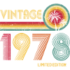 Millésime 1978 Sunburst Rétro