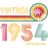 Retro 1954 Palm Sunset Edition