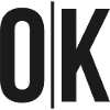 OK Split Monochrome Logo