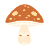 Kawaii Happy Mushroom