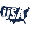 United States Map with Stars