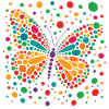 Spotty Butterfly T-Shirt – Colourful Dotted Dots