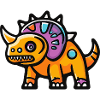 Dinosaur triceratops Halloween Funny