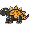 Dinosaur stegosaurus Halloween Funny