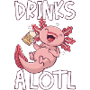 Drinks A Lotl Axolotl Drinks Beer