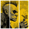 Punk rocker watches butterfly
