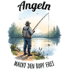Fishing clears the mind Rest Motif