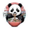 Bol à Ramen Panda Retro