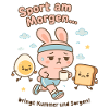 Morgen-Sport Hoppelbunny Cartoon