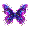 3D Crystal Butterfly – Chrome Effect