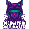 Meowtrix Activated Neon Cat