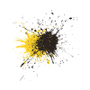 Art Splash Yellow Black Splash
