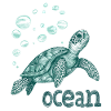 Save the ocean - turtle