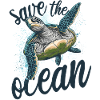 Save the ocean - turtle