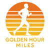 Golden Hour Runner – Retro Sunset Shirt