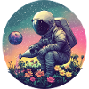 Space Blossoms Astronaut