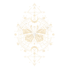 Astronomie - Mystischer Monarch Mondphase Schmetterling