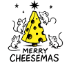 Käse-Weihnachtsbaum – Lustiges Weihnachtsdesign