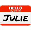 Ciao, il mio nome è Julie Label